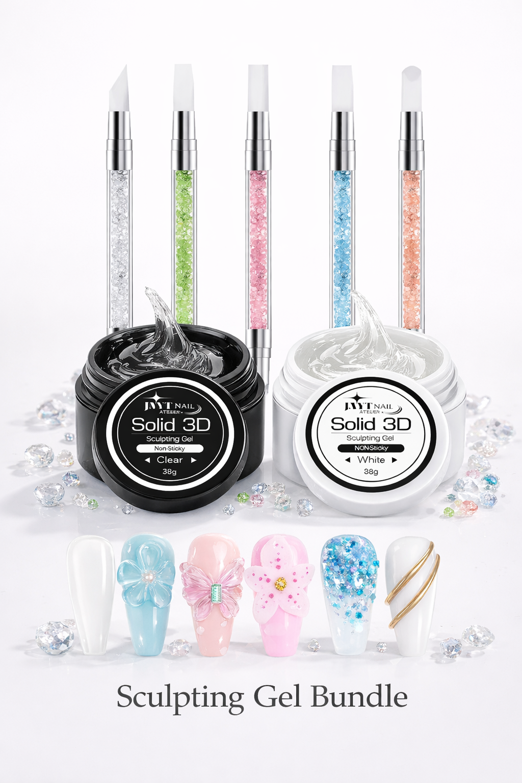 3D Sculpt Kit – Clear & White + Silicone Tools